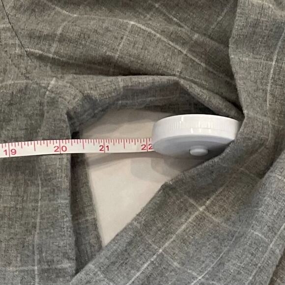 H&M LOGG Lightweight Flannel Gray & White Check/Windowpane Button Down Shirt, M - Picture 11 of 12